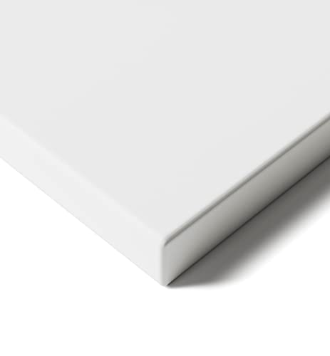 Desktronic Tischplatte 200x80 cm Schreibtischplatte – Perfekt für höhenverstellbare Schreibtische, Esstische und mehr – Made in Europe – 25 mm stabile Tischplatte langlebig (Weiß)