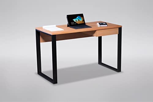 möbelando Schreibtisch Arbeitstisch Bürotisch Computertisch Tisch Büromöbel Kermit I Kernbuche