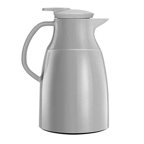 WHLMYH Wasserkocher 304 Edelstahl Isolationstopf Home Kettle Hotel Schreibtisch 24 Stunden Isolierkessel Große Kapazität,Grau