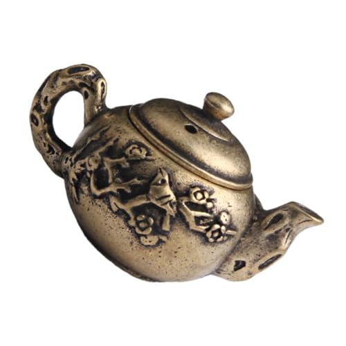 Cabilock Brass Kettle Ornament Retro Dekoration Für Zuhause Als Stilvolle Wohnaccessoires Für Schreibtisch Regal Und Zur Verschönerung Ihres Wohnraums