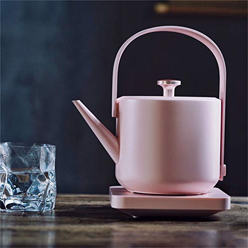 HFERTSCN Schreibtisch Kettle, 0,6 l, Retro – Fast Bouil aus Edelstahl, kommerziell, Wasserkessel, schönes Theater, 1200 W, Weiß FANDIAO